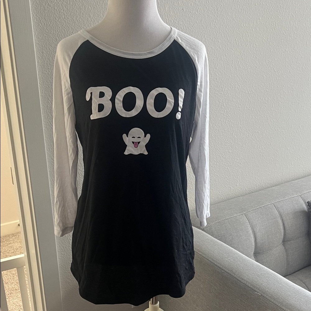 Freeze Black and White Long Sleeve Tee